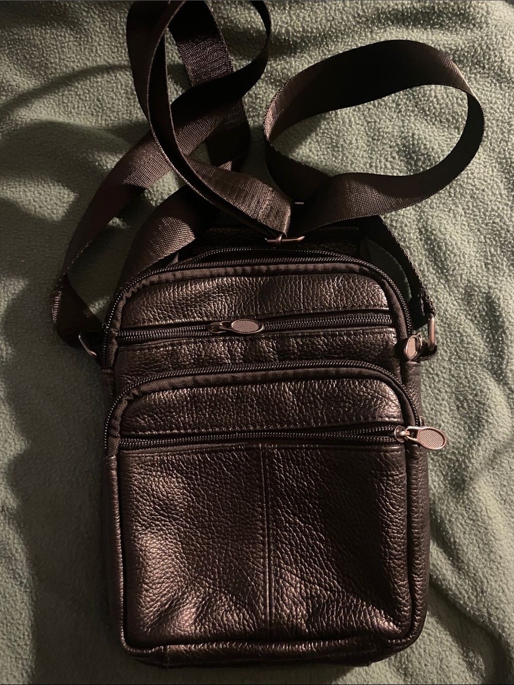Men's Compact Crossbody Bag 💯 Leather